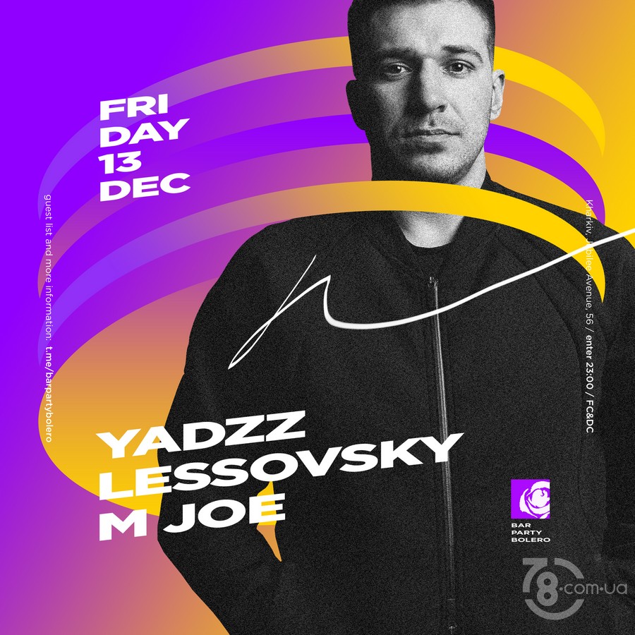 YadzZ & Lessovsky & MJoe @ Bar Party Bolero, 13 Декабря 2019