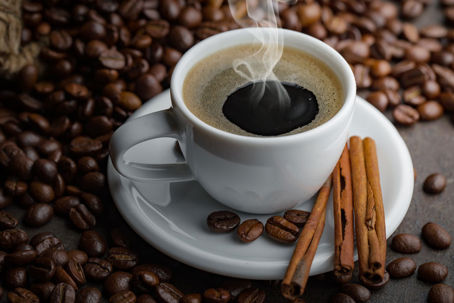 Умеренное потребление кофе, от 3 до 5 чашек в день